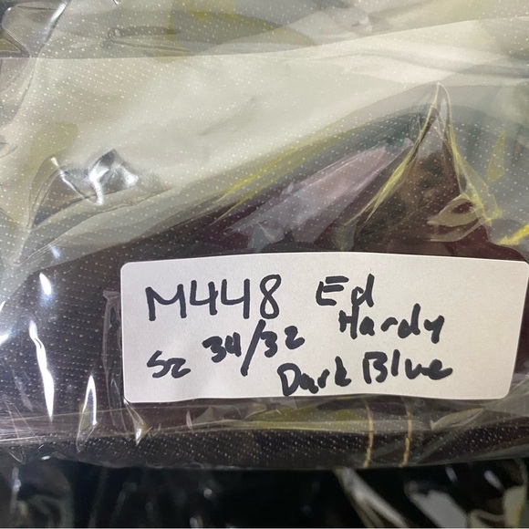 Ed Hardy Men’s Straight Leg Jeans Size 34 x 32 Dark Wash - Picture 16 of 16